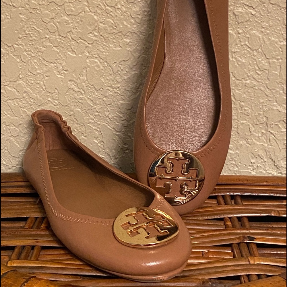 Tory Burch - Authentic Minnie embellished-logo